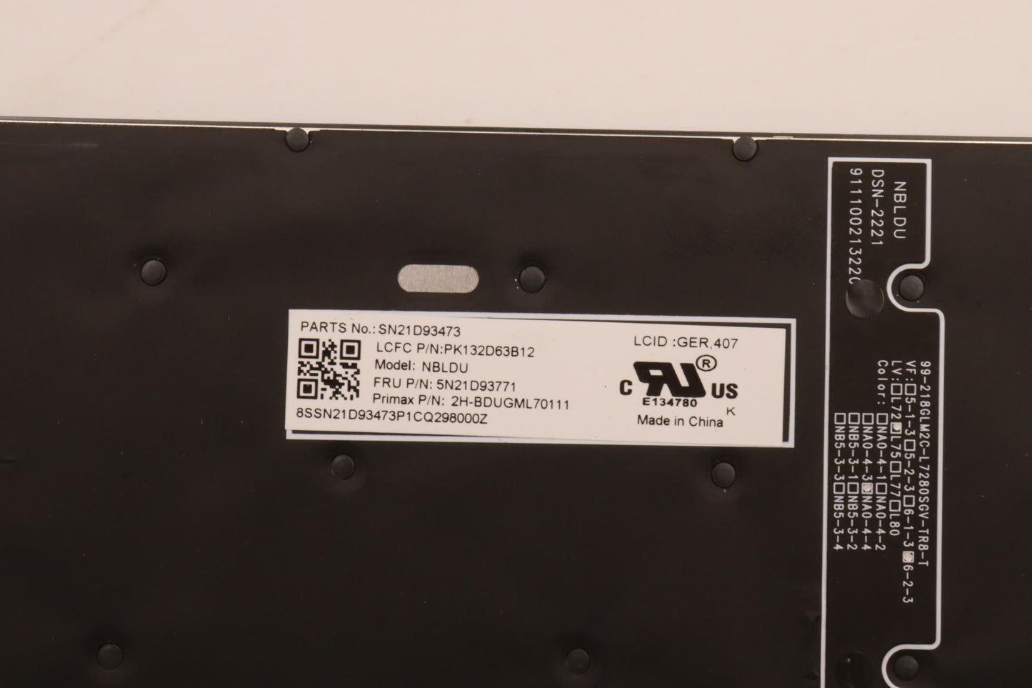 Lenovo Nbkyb Cs22 Nm Top,Bkbl,Pmx,Ger - 5N21D93771