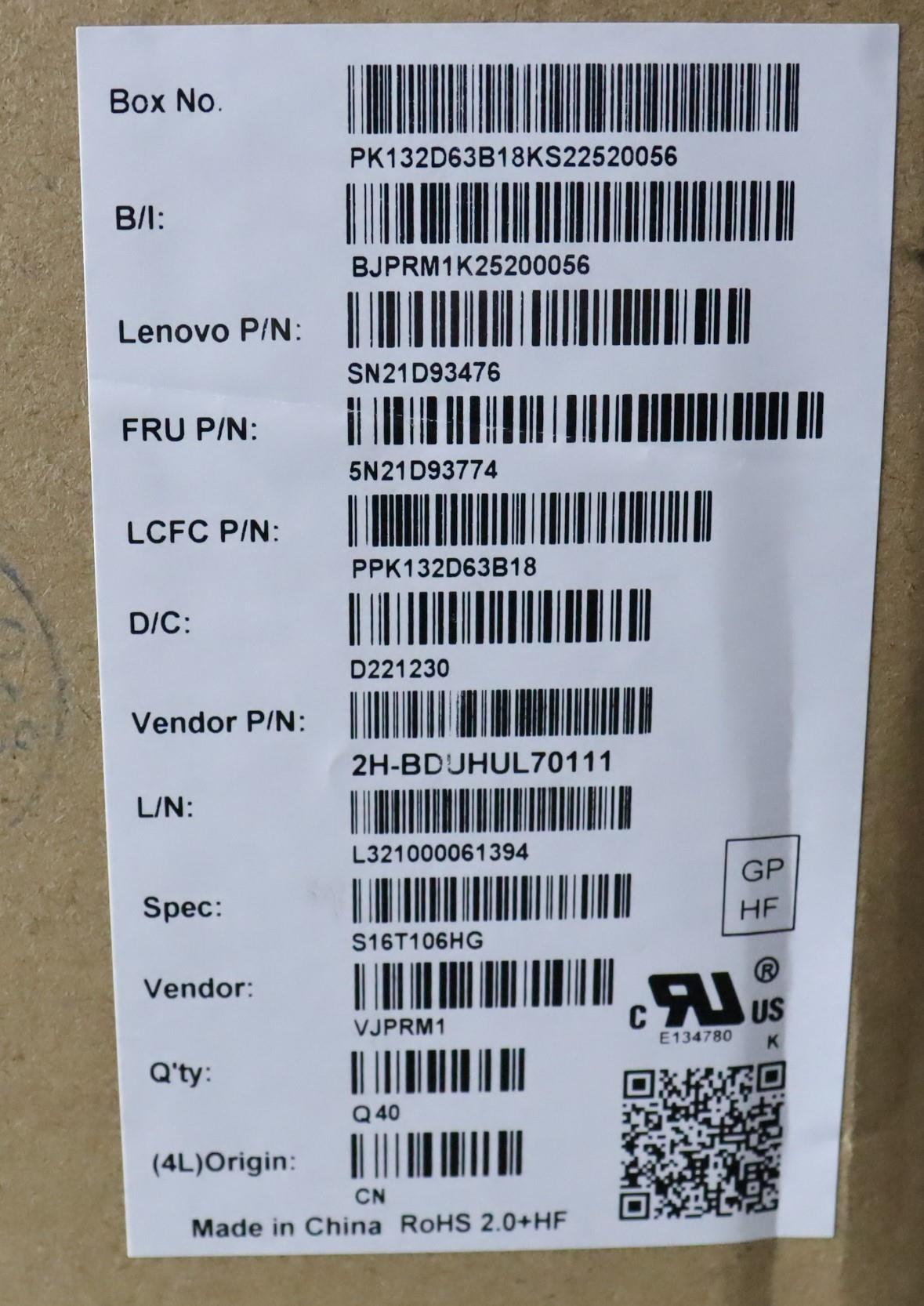 Lenovo Nbkyb Cs22 Nm Top,Bkbl,Pmx,Hun - 5N21D93774