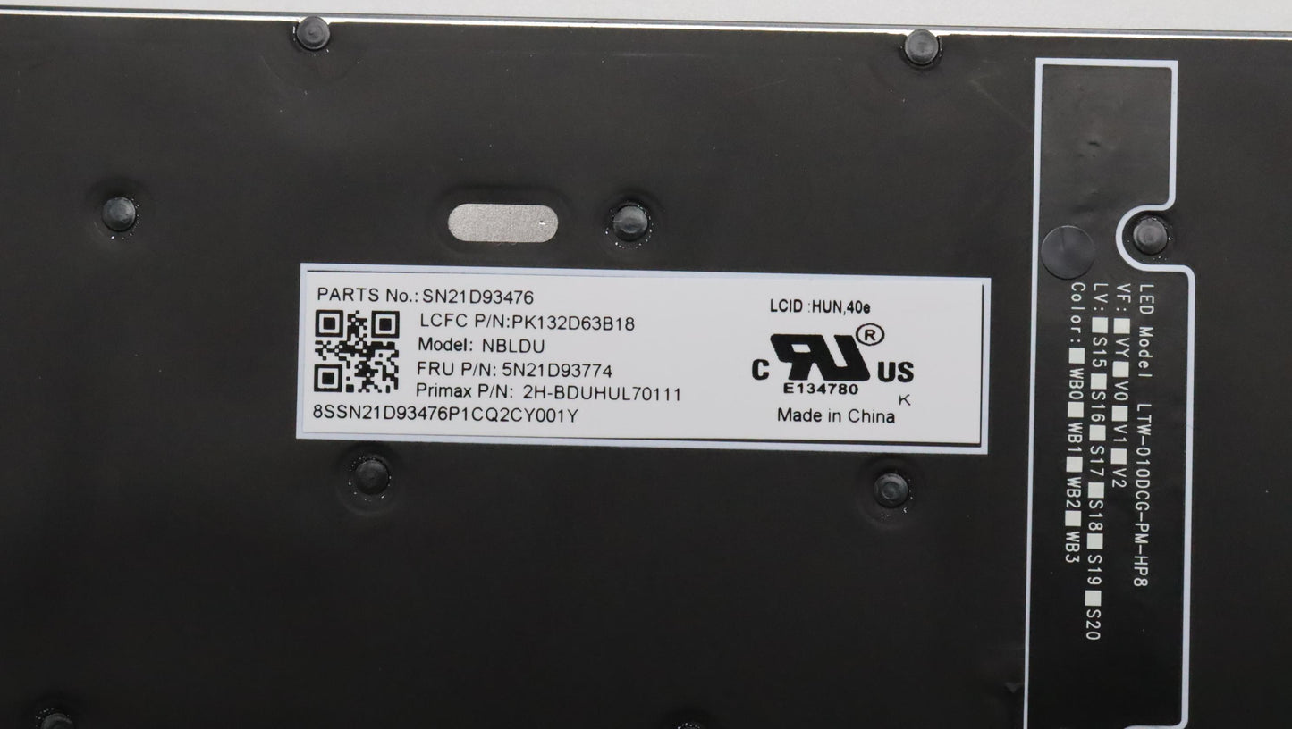 Lenovo Nbkyb Cs22 Nm Top,Bkbl,Pmx,Hun - 5N21D93774