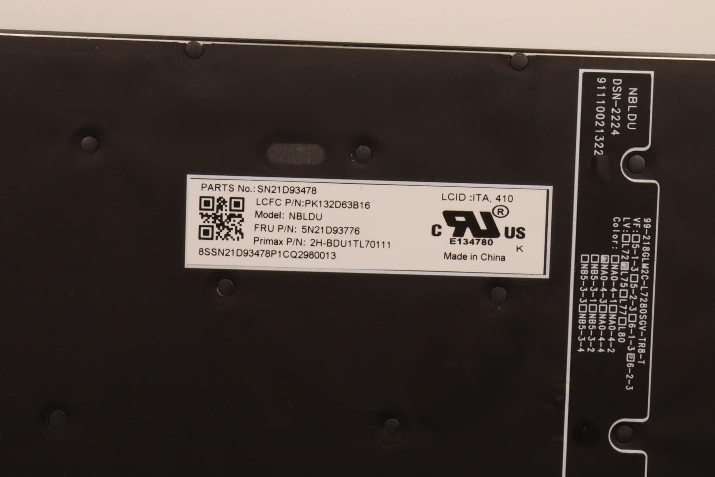 Lenovo Nbkyb Cs22 Nm Top,Bkbl,Pmx,Ita - 5N21D93776
