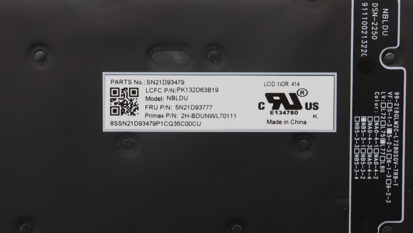 Lenovo Nbkyb Cs22 Nm Top,Bkbl,Pmx,Nor - 5N21D93777