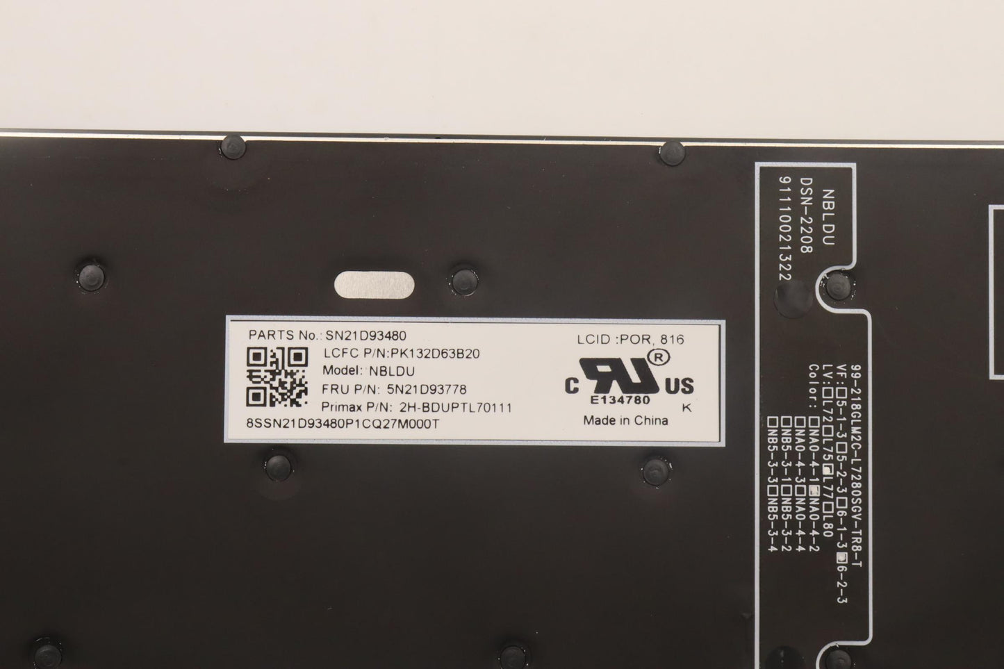 Lenovo Nbkyb Cs22 Nm Top,Bkbl,Pmx,Por - 5N21D93778