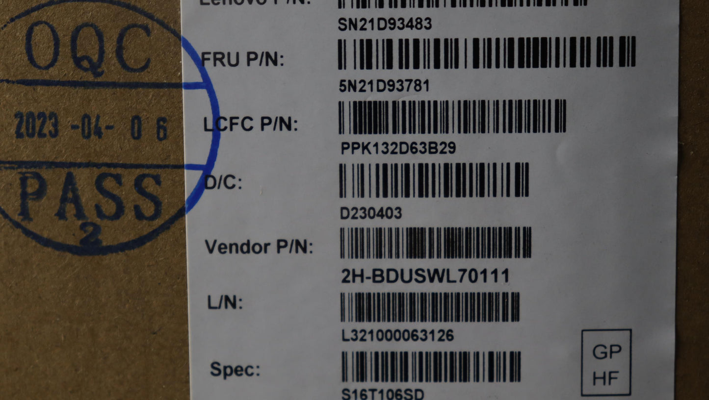 Lenovo Nbkyb Cs22 Nm Top,Bkbl,Pmx,Swe - 5N21D93781
