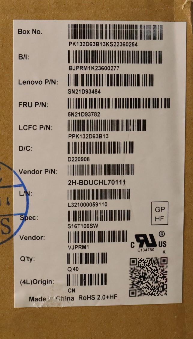 Lenovo Nbkyb Cs22 Nm Top,Bkbl,Pmx,Sws - 5N21D93782