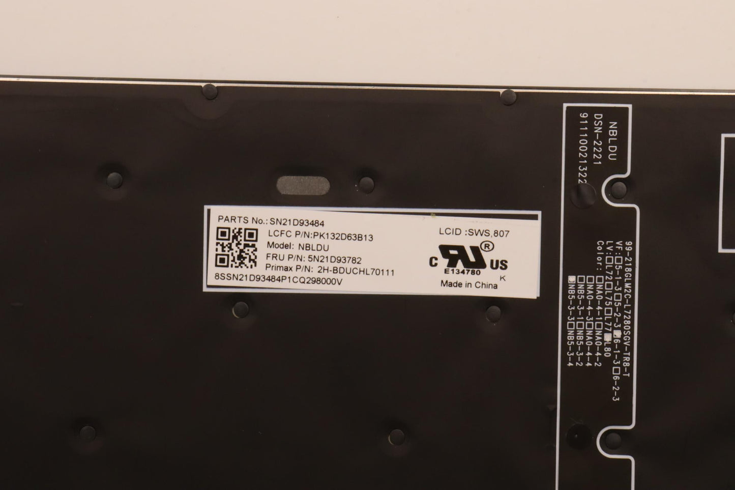 Lenovo Nbkyb Cs22 Nm Top,Bkbl,Pmx,Sws - 5N21D93782