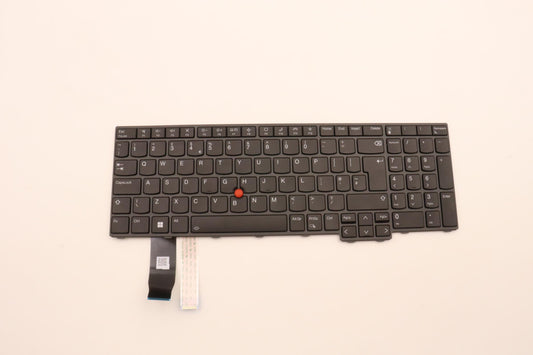Lenovo Internal Keyboard, UK English, Black, Backlit, w/Number Pad - 5N21D93784