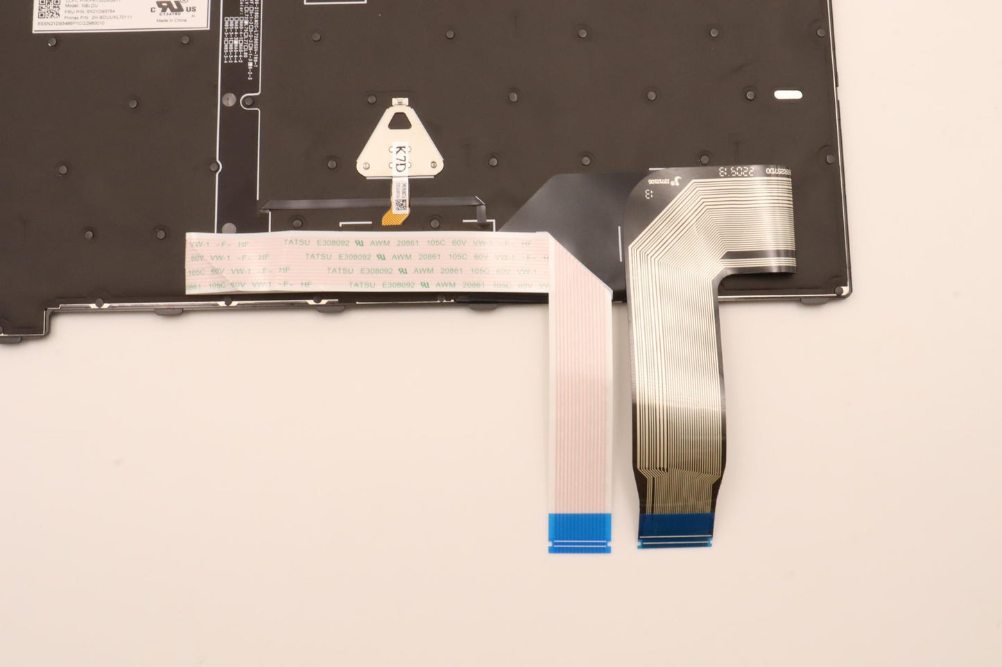 Lenovo Internal Keyboard, UK English, Black, Backlit, w/Number Pad - 5N21D93784