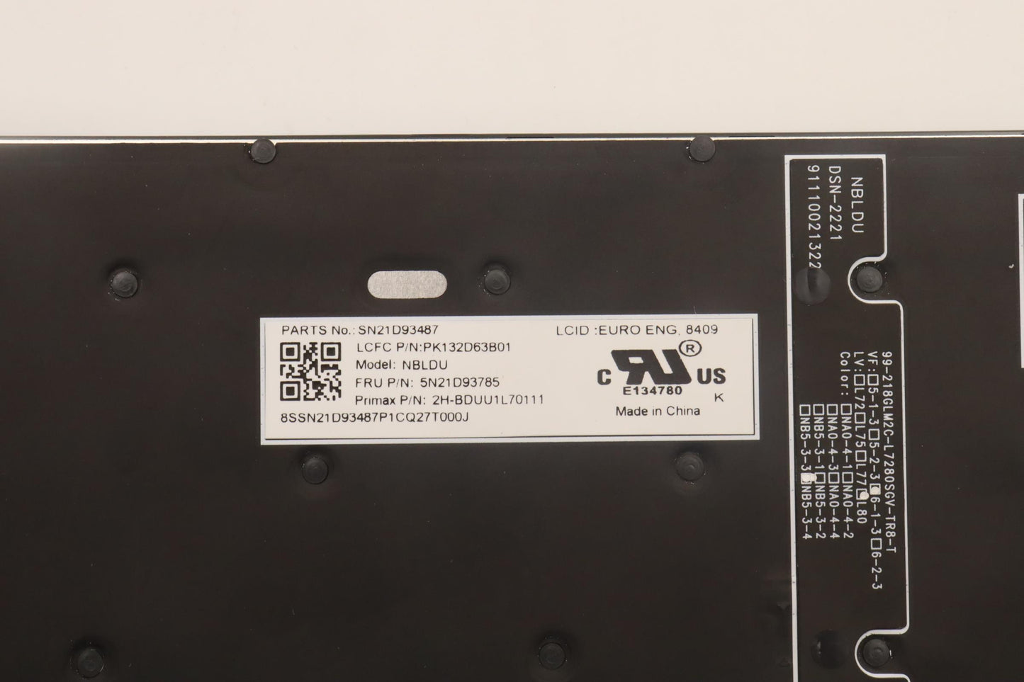 Lenovo Nbkyb Cs22 Nm Top,Bkbl,Pmx,Eur - 5N21D93785