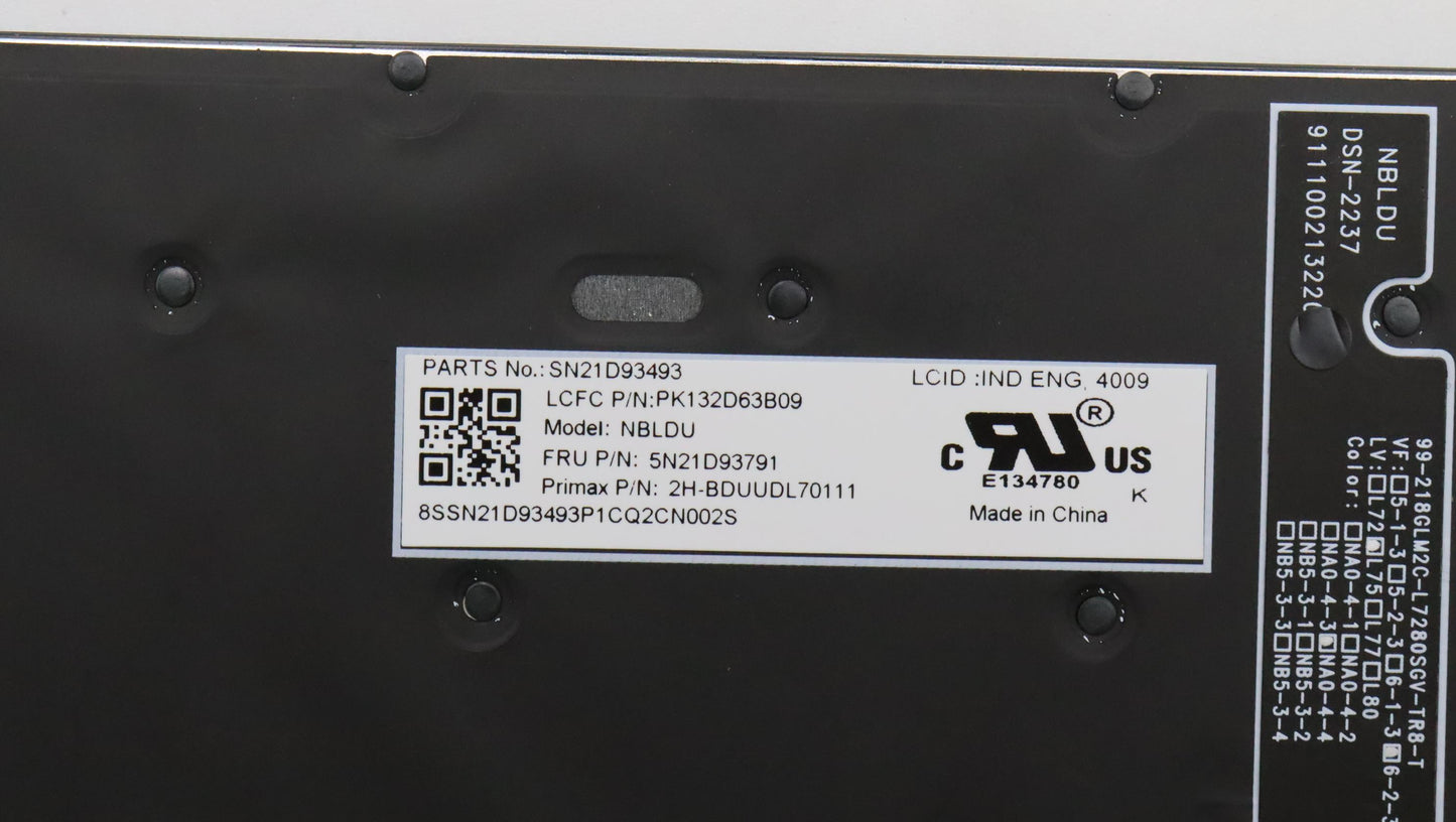 Lenovo Nbkyb Cs22 Nm Top,Bkbl,Pmx,Ind - 5N21D93791