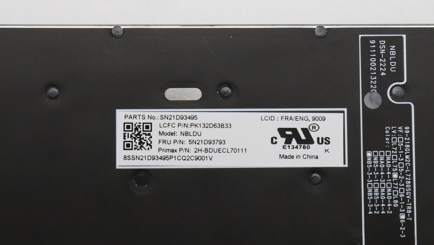 Lenovo Nbkyb Cs22 Nm Top,Bkbl,Pmx,Fra - 5N21D93793