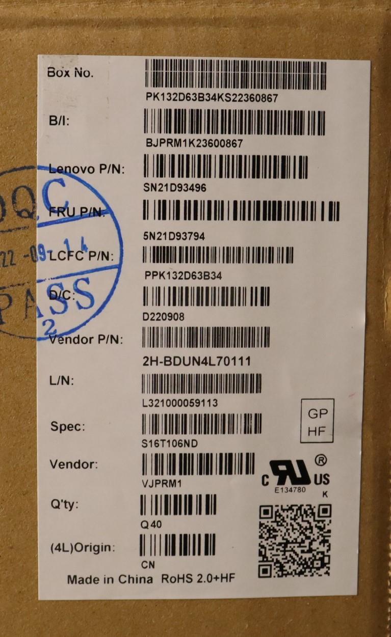 Lenovo Nbkyb Cs22 Nm Top,Bkbl,Pmx,Nor - 5N21D93794