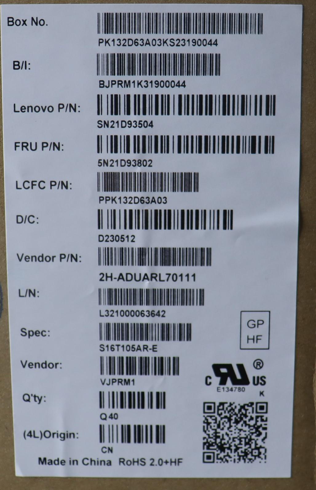 Lenovo Nbkyb Cs22 Nm Top,Bknbl,Pmx,Ar - 5N21D93802