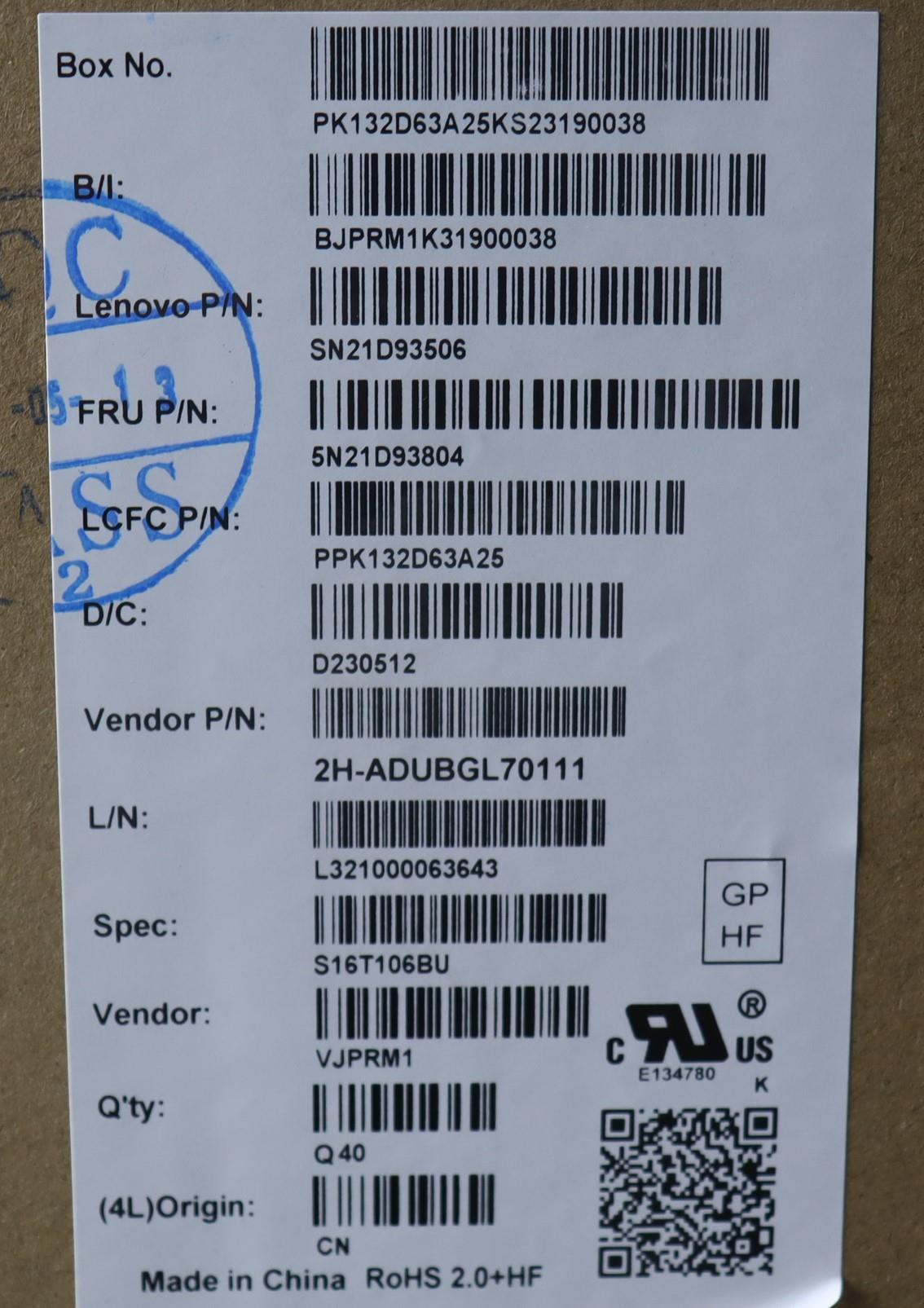 Lenovo Nbkyb Cs22 Nm Top,Bknbl,Pmx,Bu - 5N21D93804