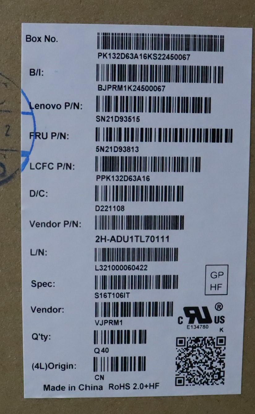 Lenovo Nbkyb Cs22 Nm Top,Bknbl,Pmx,It - 5N21D93813