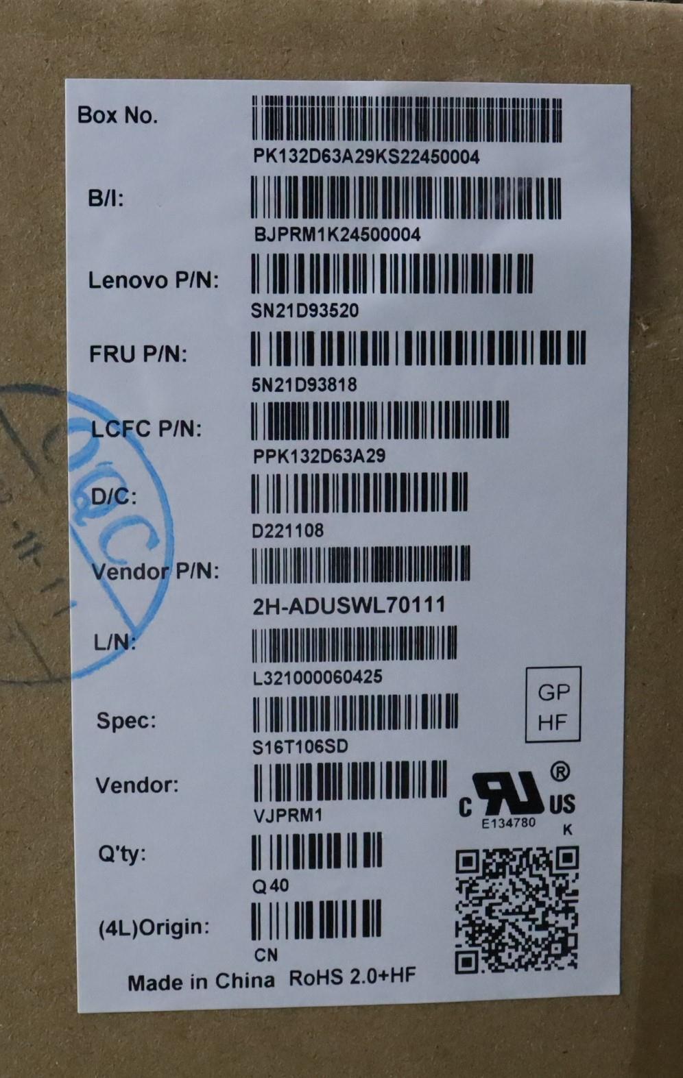 Lenovo Nbkyb Cs22 Nm Top,Bknbl,Pmx,Sw - 5N21D93818