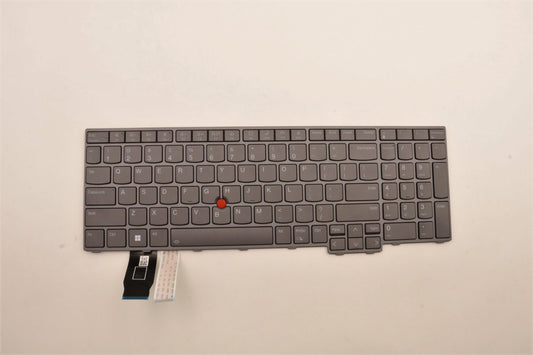 Lenovo Keyboard Internal, USA English, Black, Backlit, with Number Pad - 5N21D93834