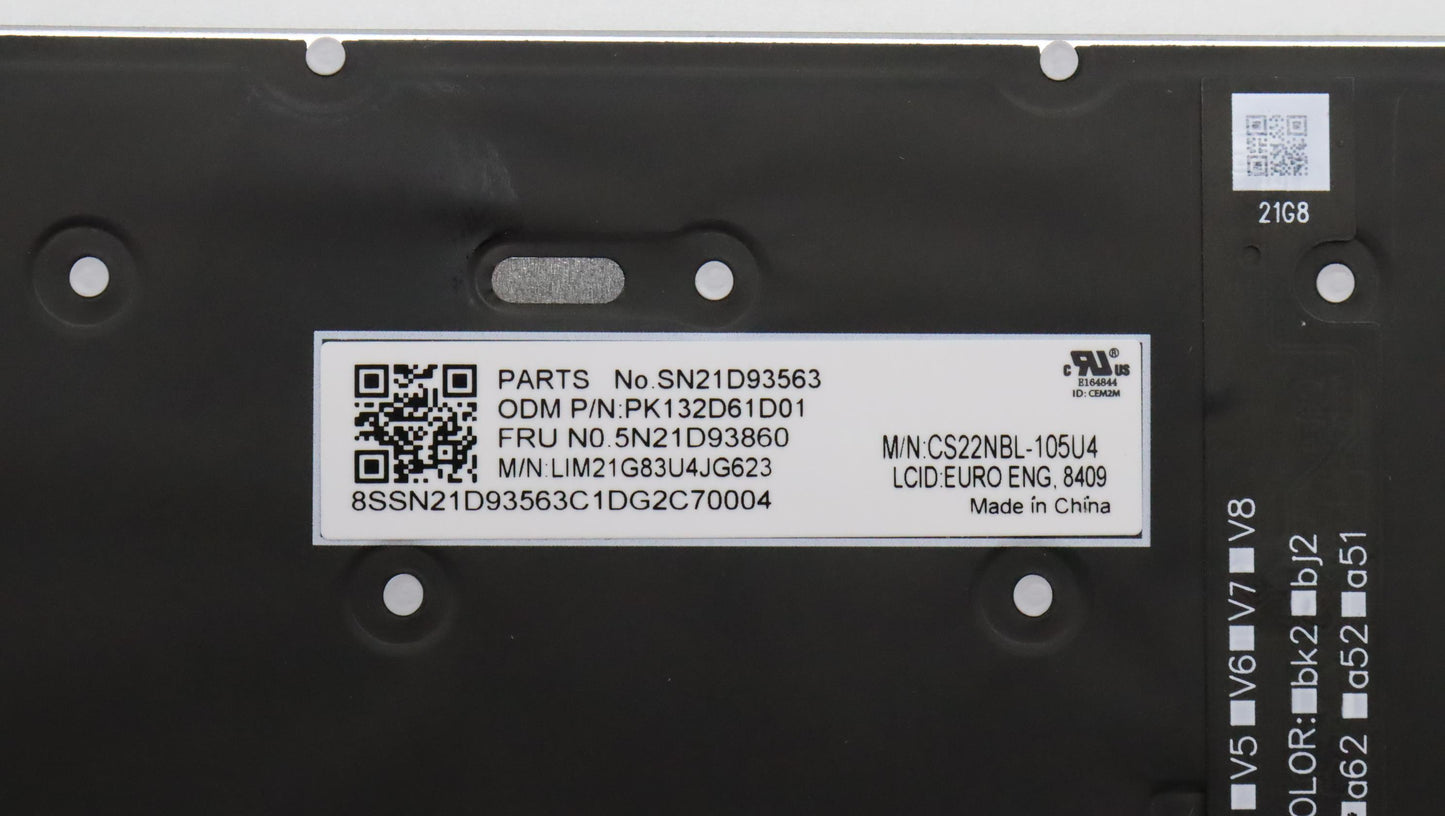 Lenovo Nbkyb Cs22 Nm Top,Grbl,Chy,Eur - 5N21D93860