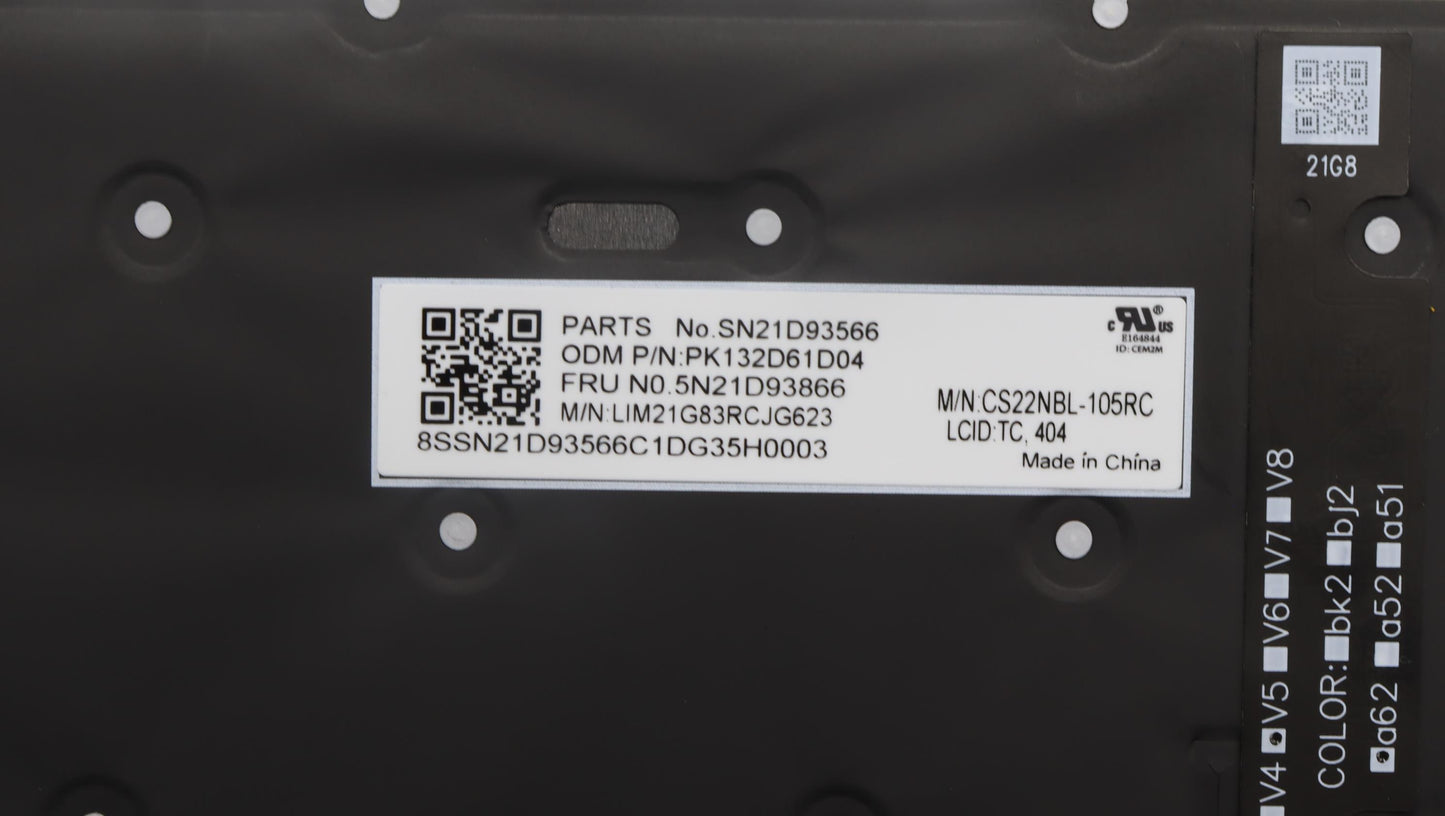 Lenovo Nbkyb Cs22 Nm Top,Grbl,Chy,Tc - 5N21D93866