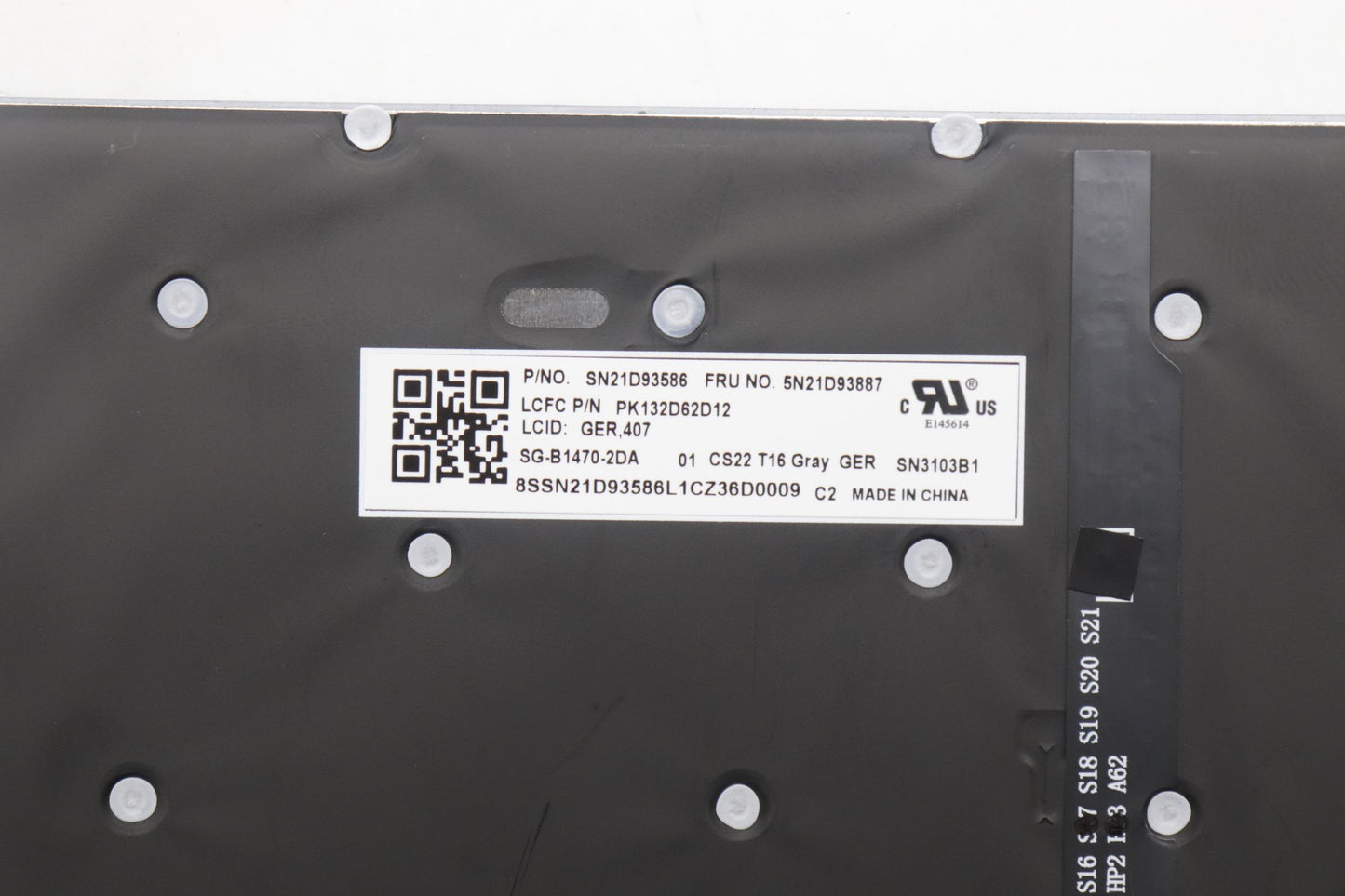 Lenovo Nb_Kyb Cs22 Nm Top,Gr-Bl,Ltn,G - 5N21D93887