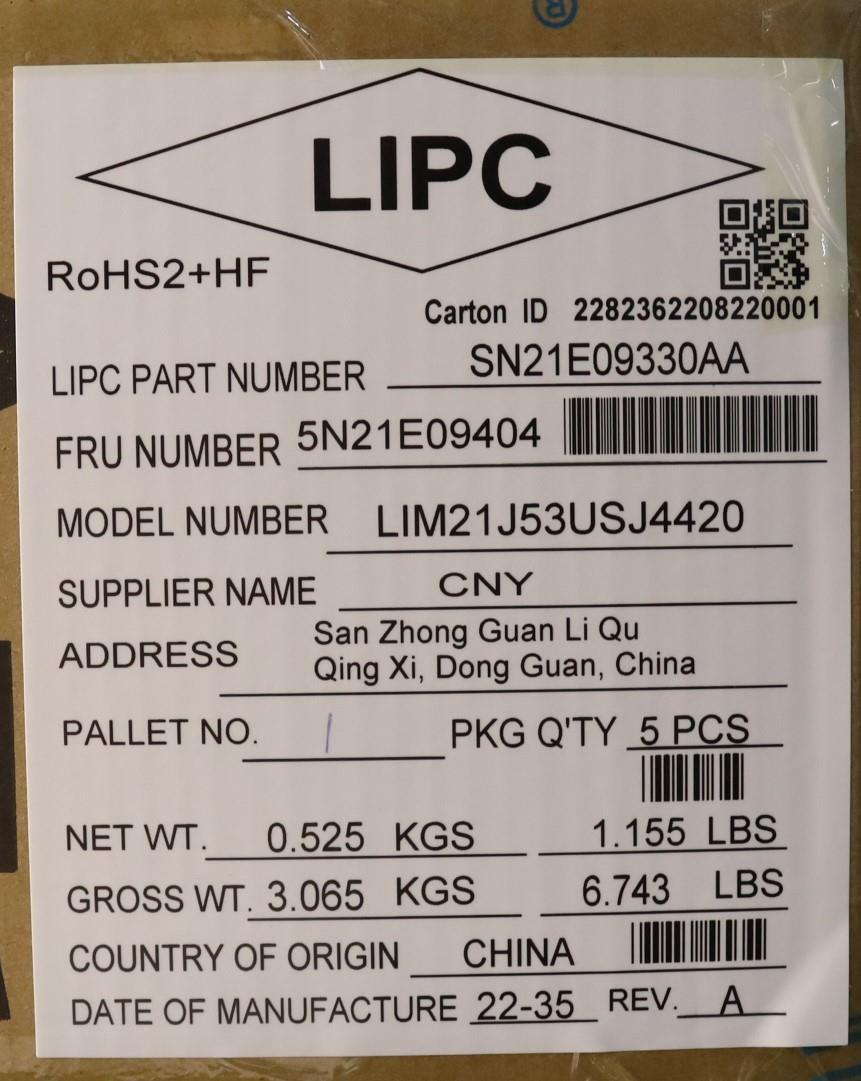 Lenovo Nbkyb Cs22 C14 Fl Top,Chy,Eng - 5N21E09404