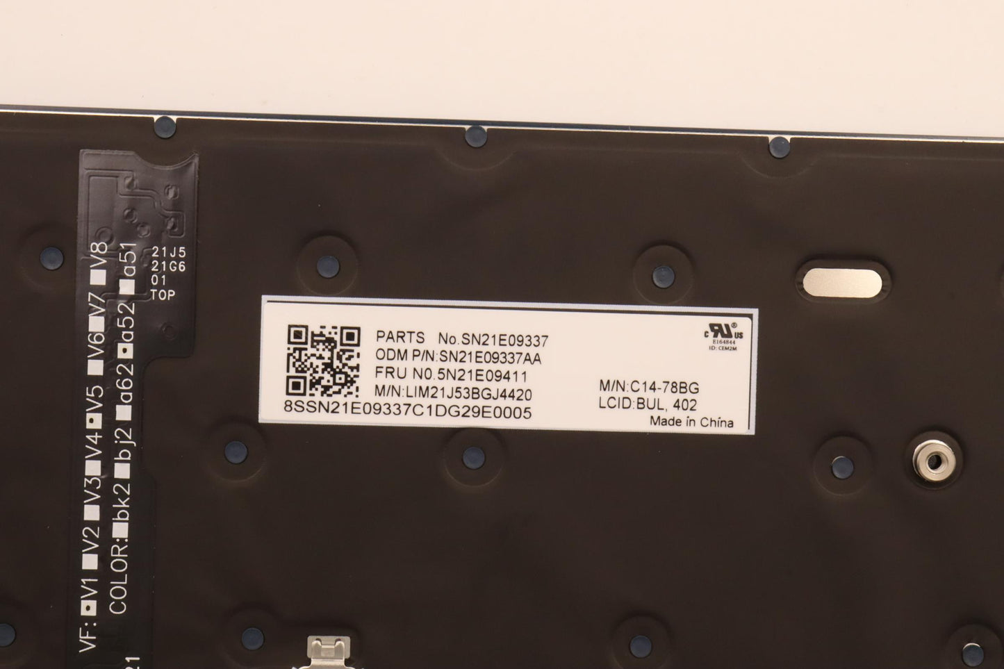 Lenovo Nbkyb Cs22 C14 Fl Top,Chy,Bul - 5N21E09411