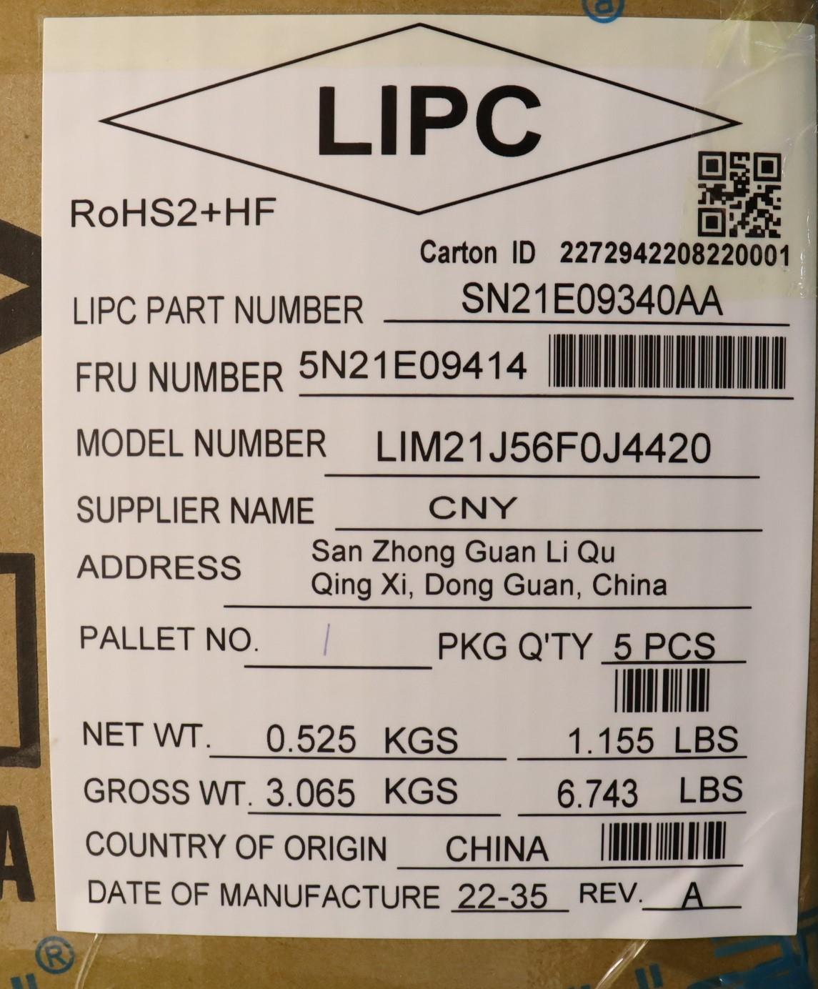 Lenovo Nbkyb Cs22 C14 Fl Top,Chy,Fra - 5N21E09414