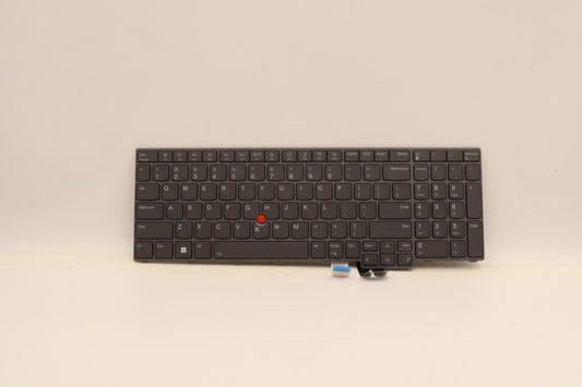 Lenovo Keyboard, Internal, USA English, Backlight, Grey - 5N21F39320