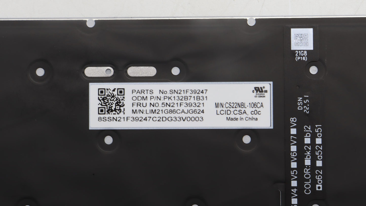 Lenovo Nbkyb Cs22 P16 Grbl,Chy,Csa - 5N21F39321