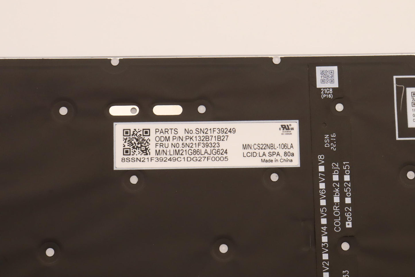 Lenovo Nbkyb Cs22 P16 Grbl,Chy,La Spa - 5N21F39323