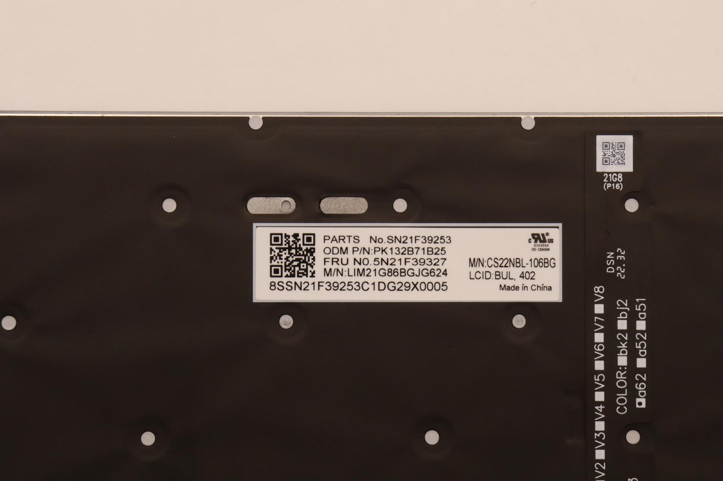 Lenovo Nbkyb Cs22 P16 Grbl,Chy,Bul - 5N21F39327