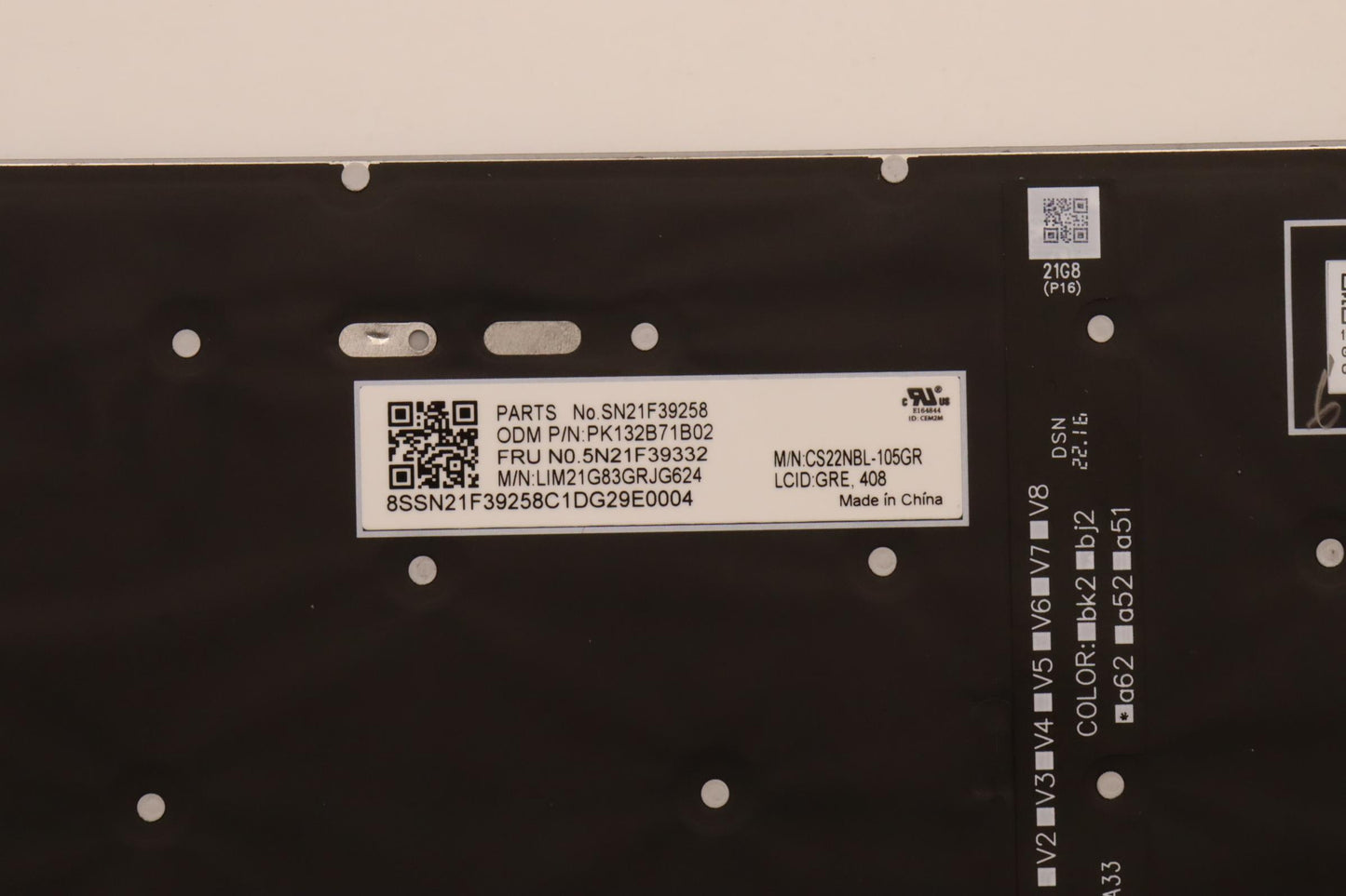 Lenovo Nbkyb Cs22 P16 Grbl,Chy,Gre - 5N21F39332