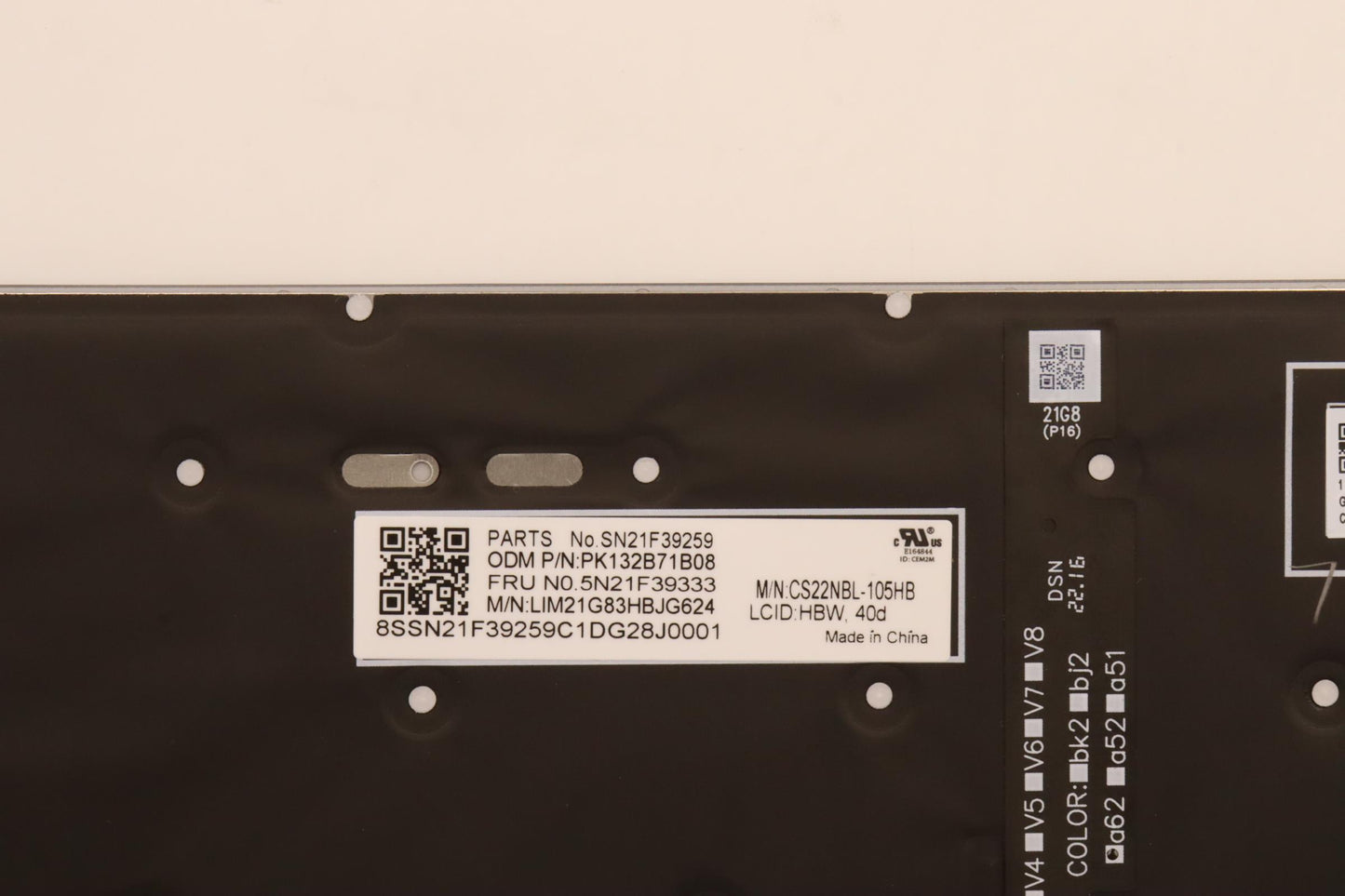 Lenovo Nbkyb Cs22 P16 Grbl,Chy,Hbw - 5N21F39333