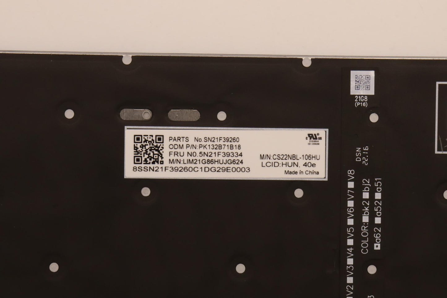 Lenovo Nbkyb Cs22 P16 Grbl,Chy,Hun - 5N21F39334