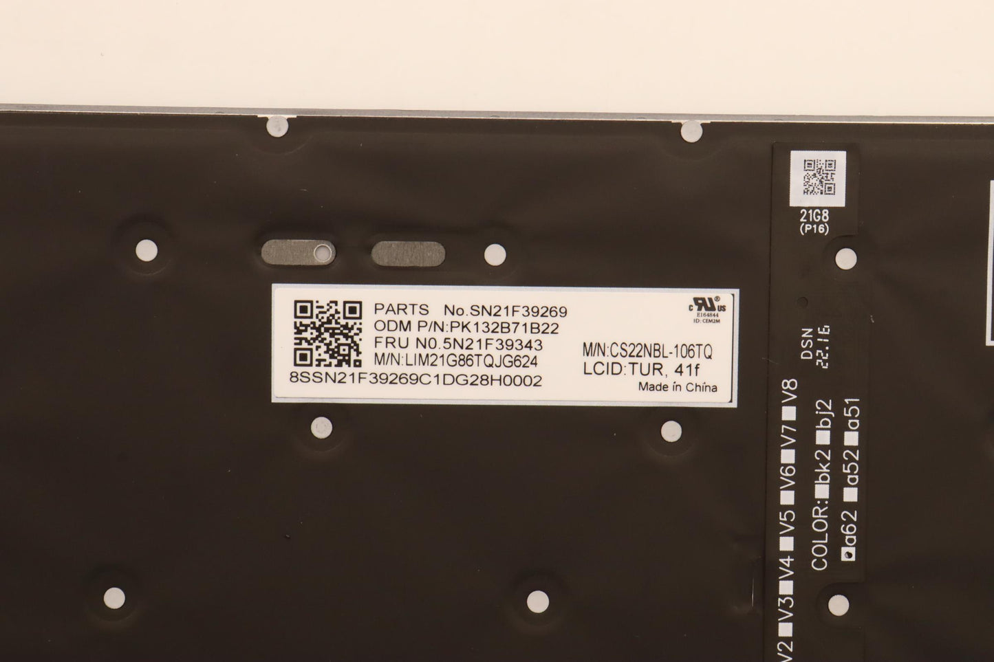 Lenovo Nbkyb Cs22 P16 Grbl,Chy,Tur - 5N21F39343
