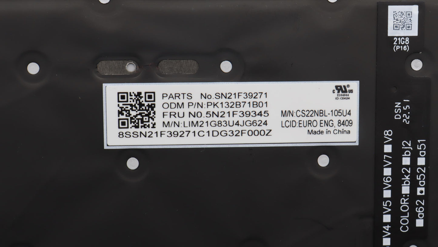 Lenovo Nbkyb Cs22 P16 Grbl,Chy,Euro E - 5N21F39345