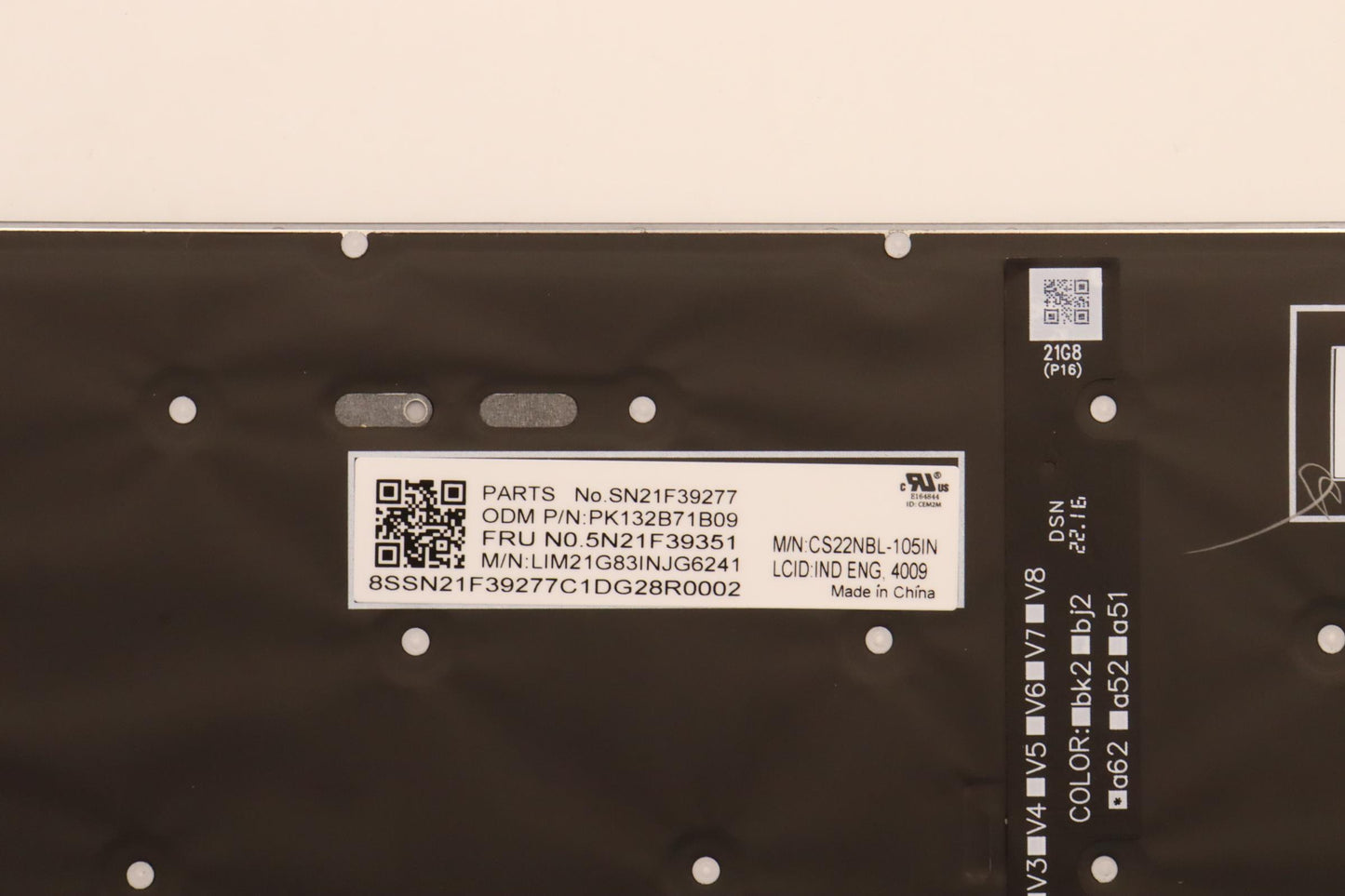 Lenovo Nbkyb Cs22 P16 Grbl,Chy,Ind En - 5N21F39351