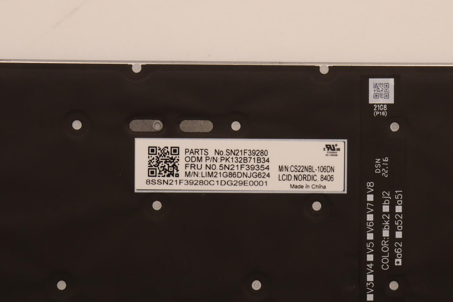 Lenovo Nbkyb Cs22 P16 Grbl,Chy,Nordic - 5N21F39354