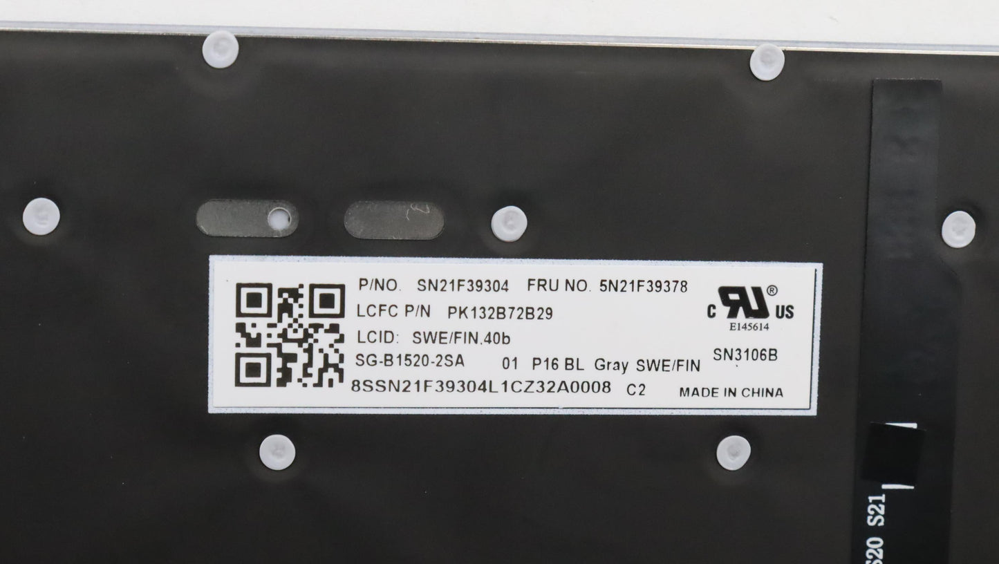 Lenovo Nb_Kyb Cs22 P16 Gr-Bl,Ltn,Swe/ - 5N21F39378