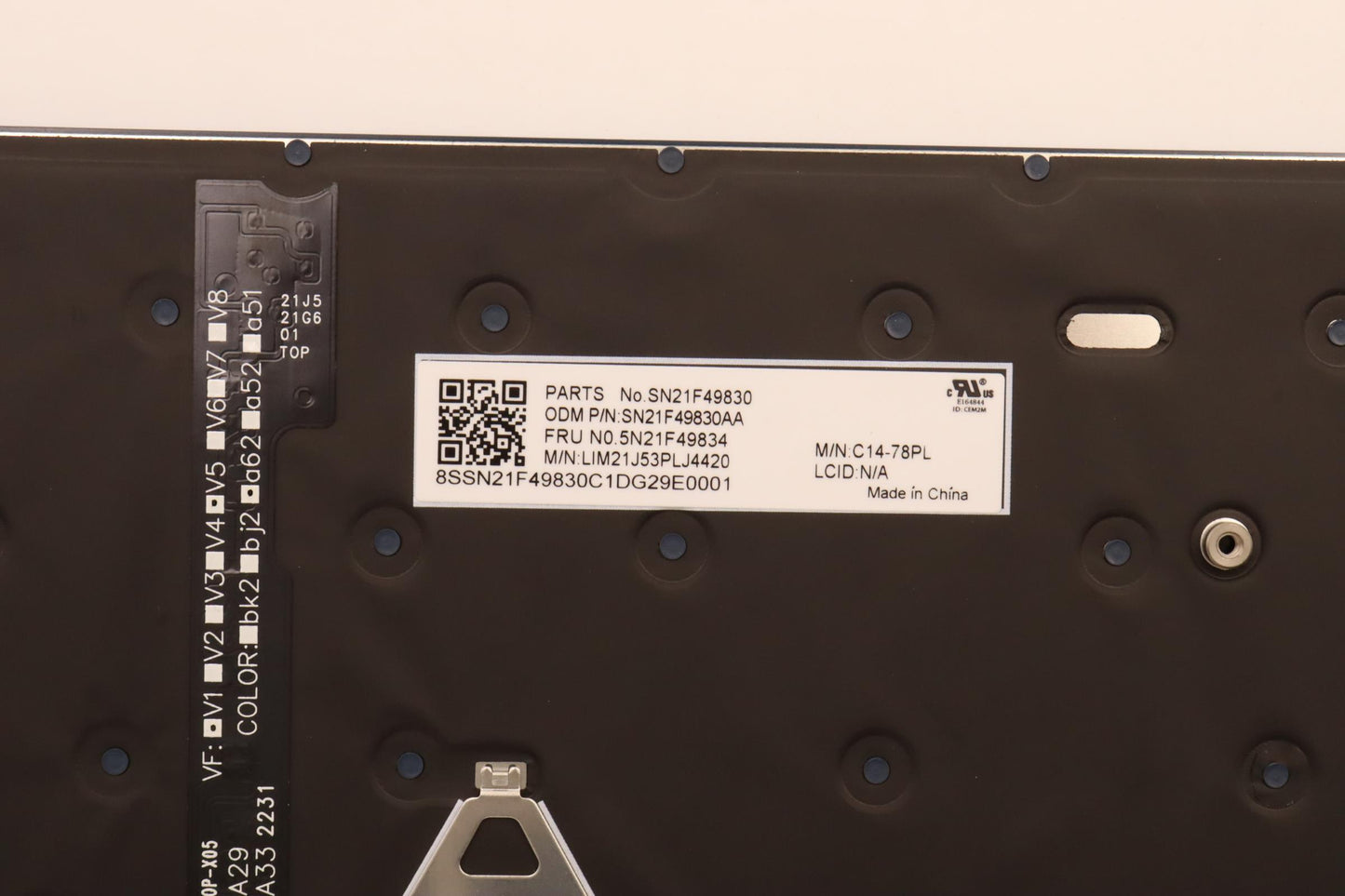 Lenovo Nbkyb Cs22 C14 Fl Top,Chy,Pol - 5N21F49834