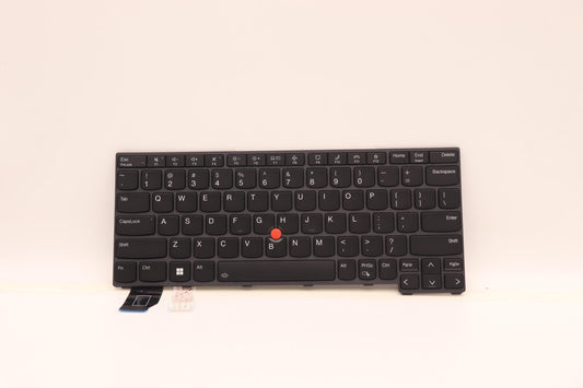 Lenovo Keyboard, USA English, Black, Backlit - 5N21H76804