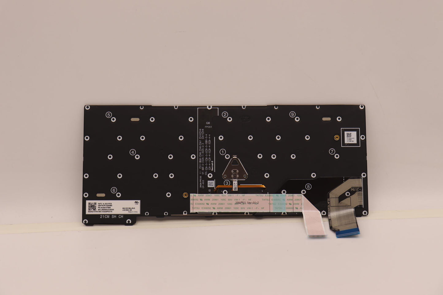 Lenovo Keyboard, USA English, Black, Backlit - 5N21H76804