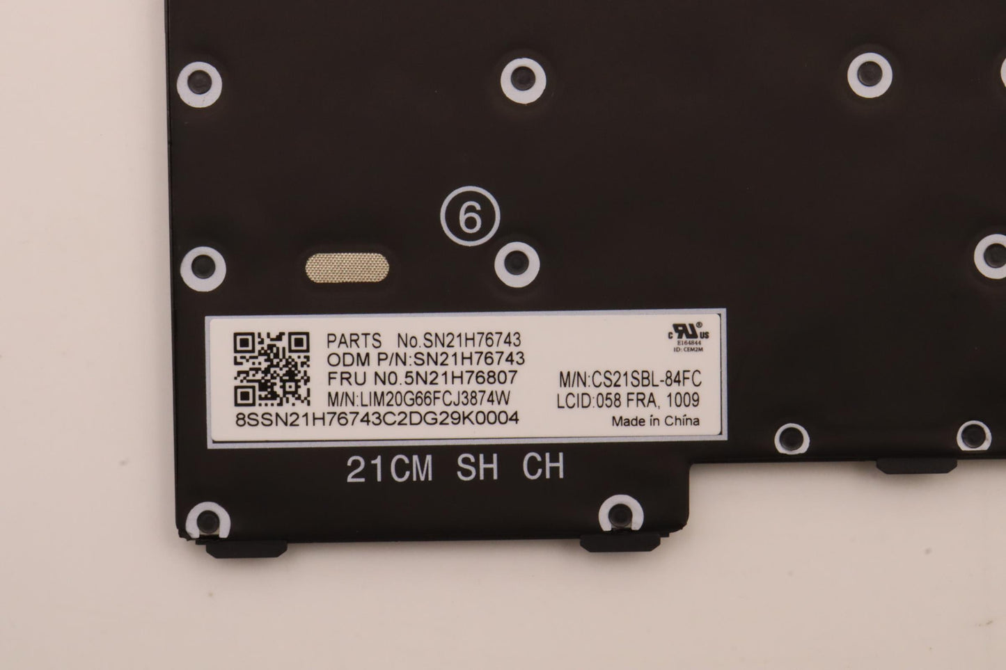 Lenovo Nbkyb Ser2 Kbd Bkbl,Chy,058 Fr - 5N21H76807