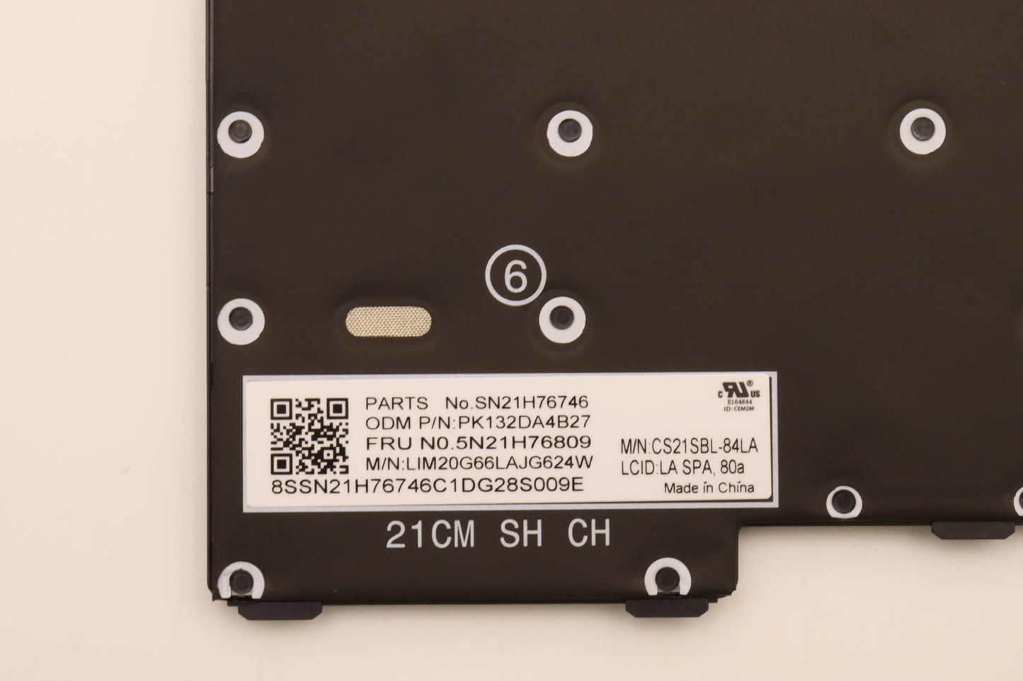 Lenovo Nbkyb Ser2 Kbd Bkbl,Chy,La Spa - 5N21H76809