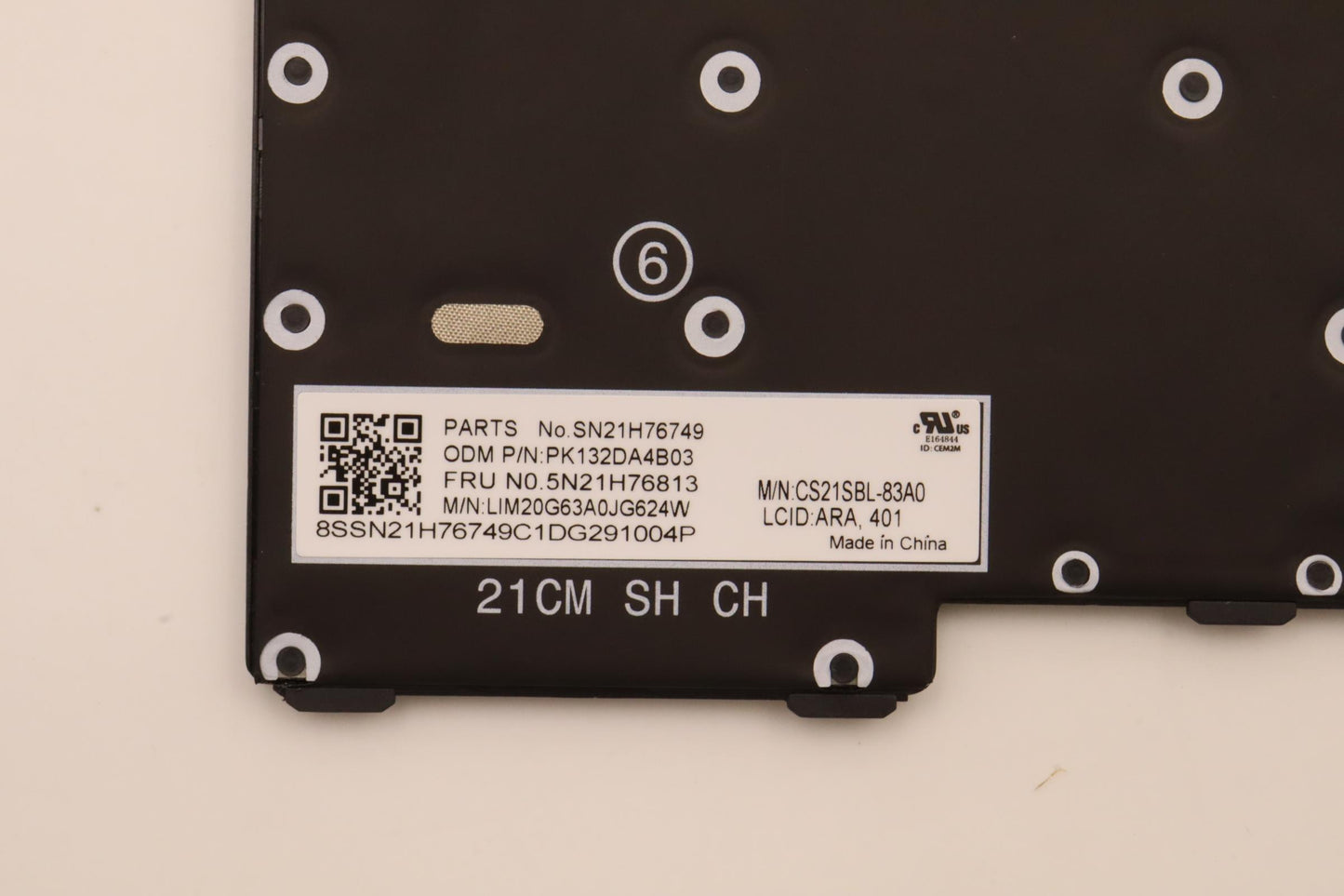 Lenovo Nbkyb Ser2 Kbd Bkbl,Chy,Ara - 5N21H76813