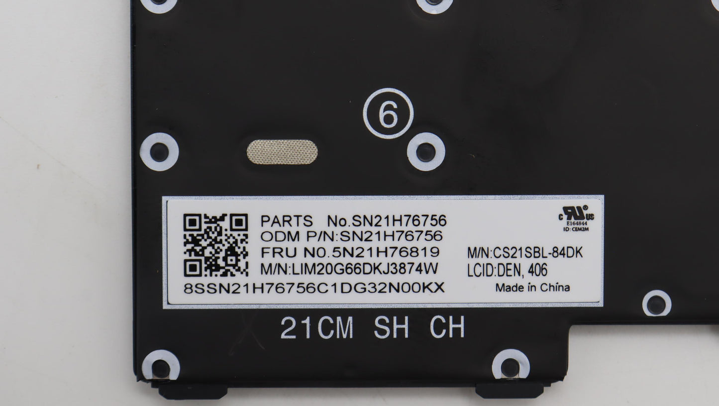 Lenovo Nbkyb Ser2 Kbd Bkbl,Chy,Den - 5N21H76819