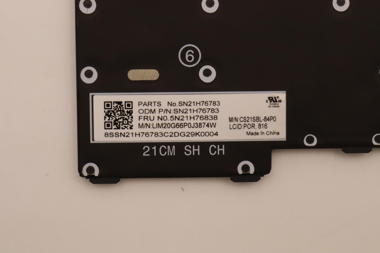 Lenovo Nbkyb Ser2 Kbd Bkbl,Chy,Por - 5N21H76838