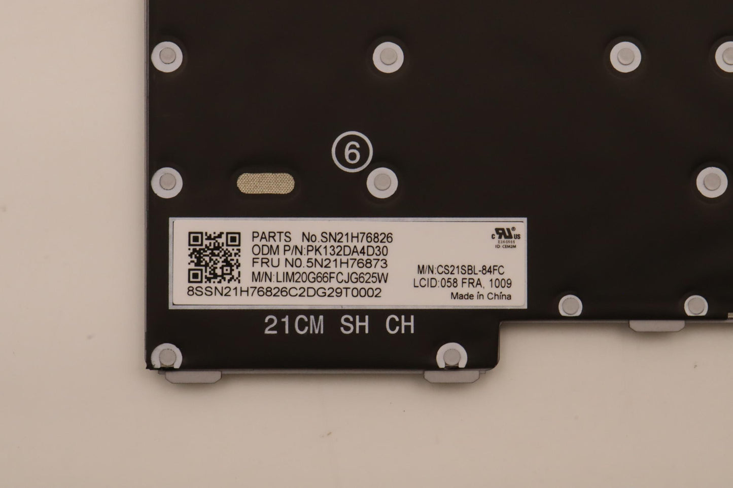 Lenovo Nbkyb Ser2 Kbd Grbl,Chy,058 Fr - 5N21H76873