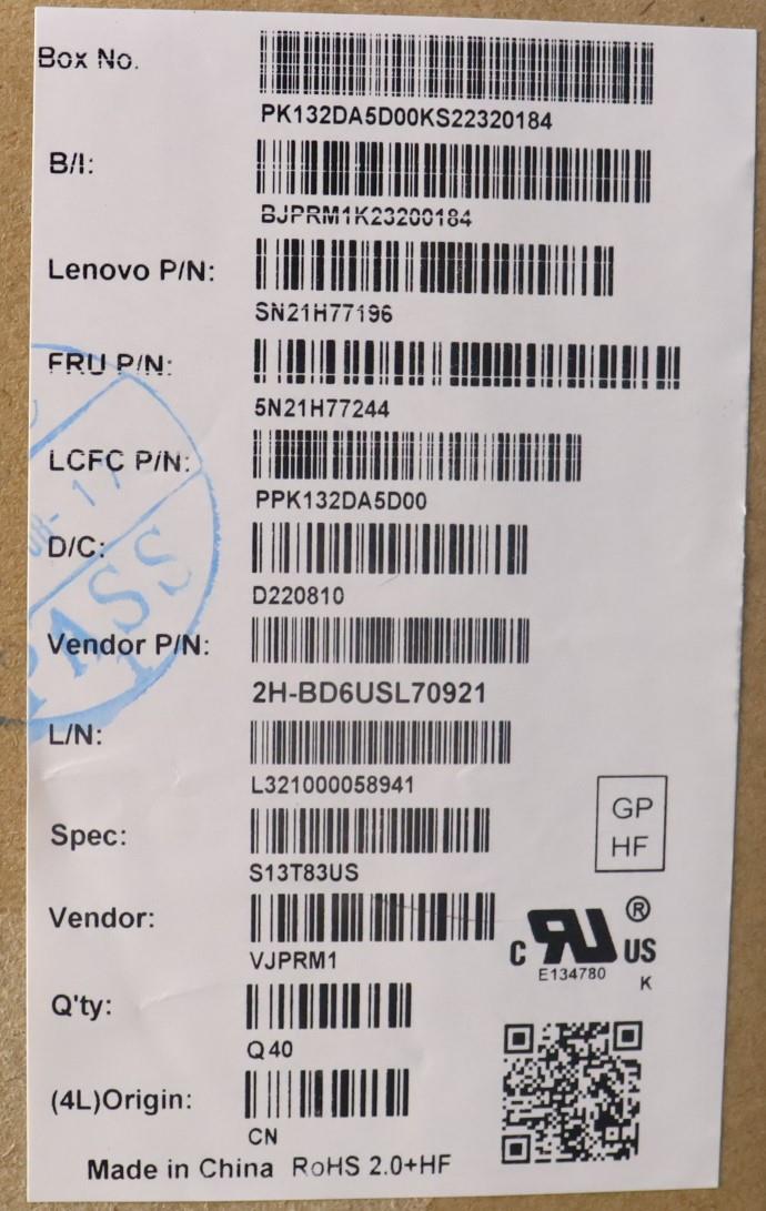 Lenovo Keyboard, USA Layout, Grey, Backlit - 5N21H77244