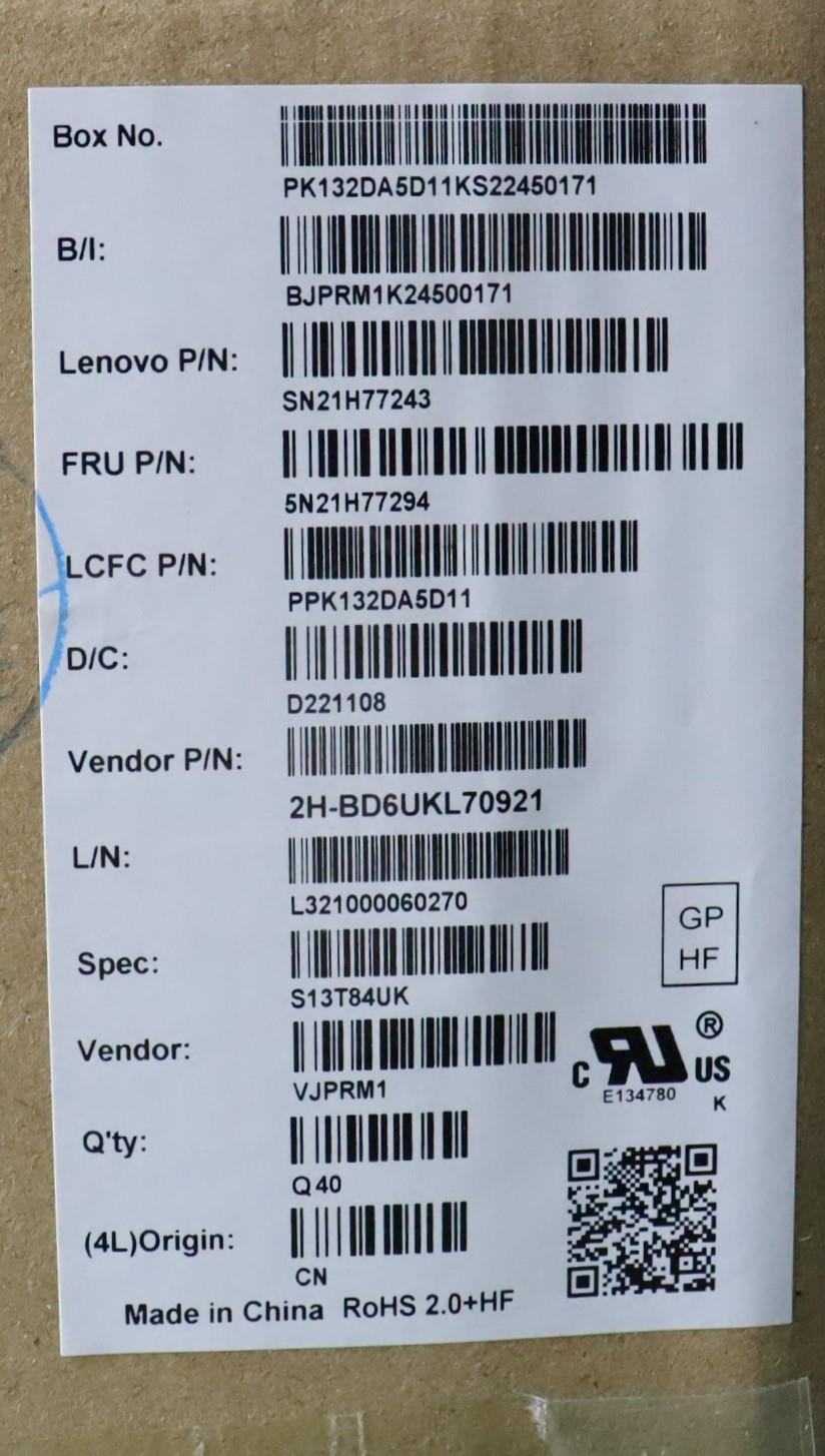 Lenovo Nbkyb Ser2 Kbd Grbl,Pmx,Uke - 5N21H77294
