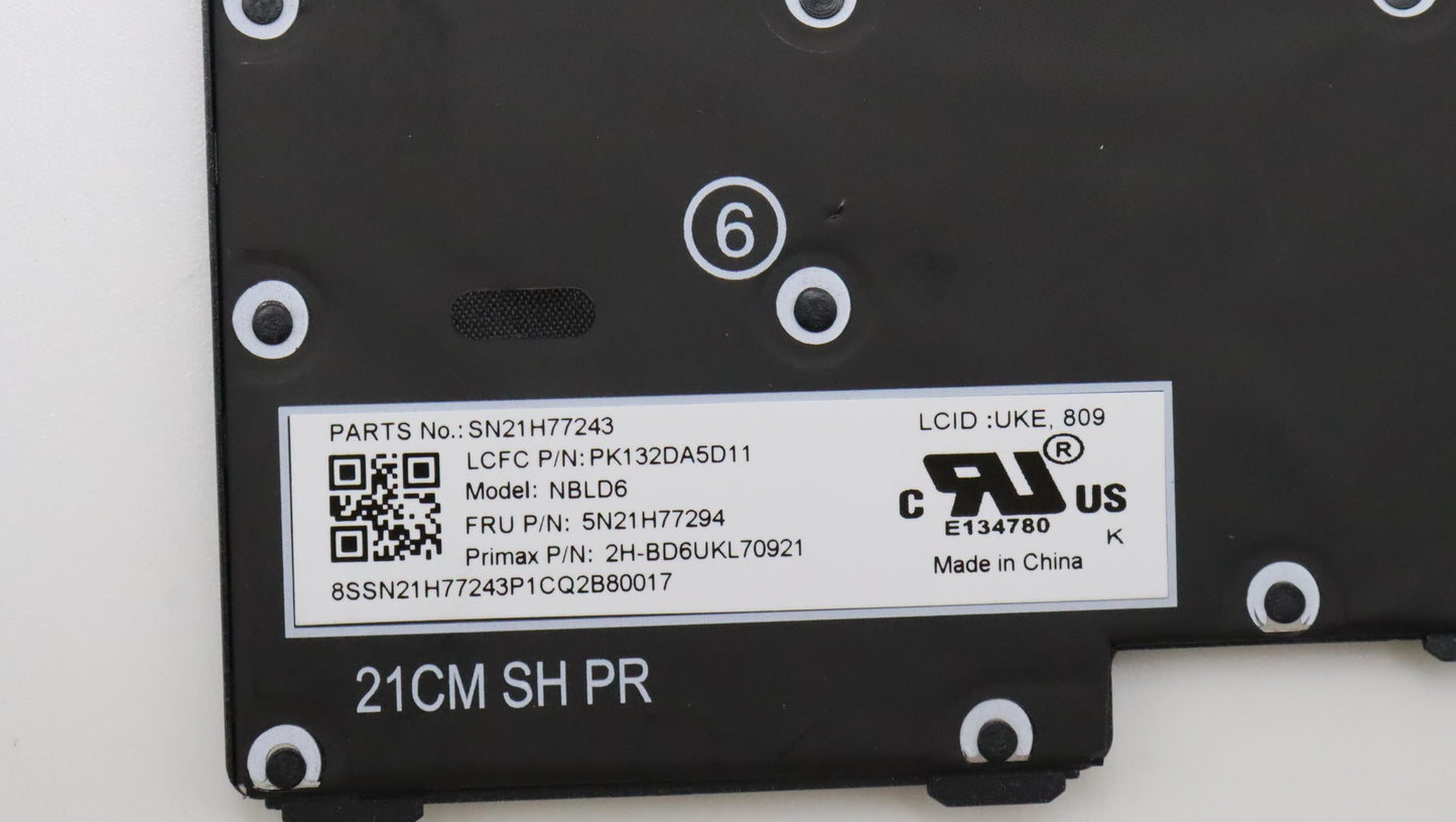 Lenovo Nbkyb Ser2 Kbd Grbl,Pmx,Uke - 5N21H77294